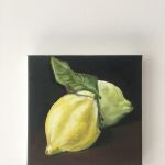 lemons, oil on linen 0.20 x 0.20m SOLD