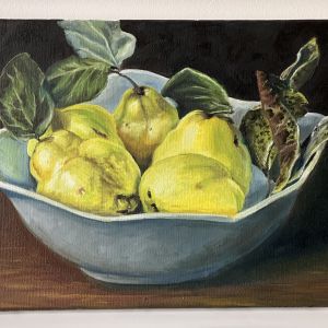 quinces, oil on linen, 0.30x0.40 m SOLD